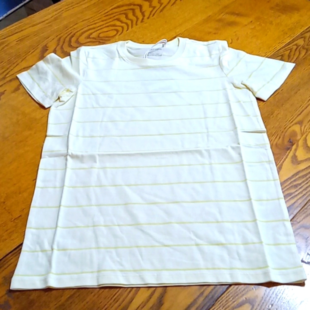 Everlane Womens SMALL  Tee T Shirt ORGANIC COTTON NEW YELLOW WHITE